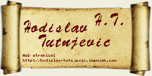 Hodislav Tutnjević vizit kartica